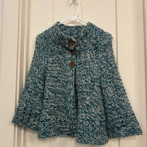 Lucky Brand Blue and White Knit Cardigan